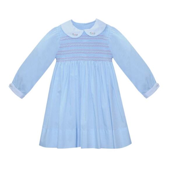 Remember Nguyen Girls Blue Georgia Dress Size 2T - Picture 1 of 6